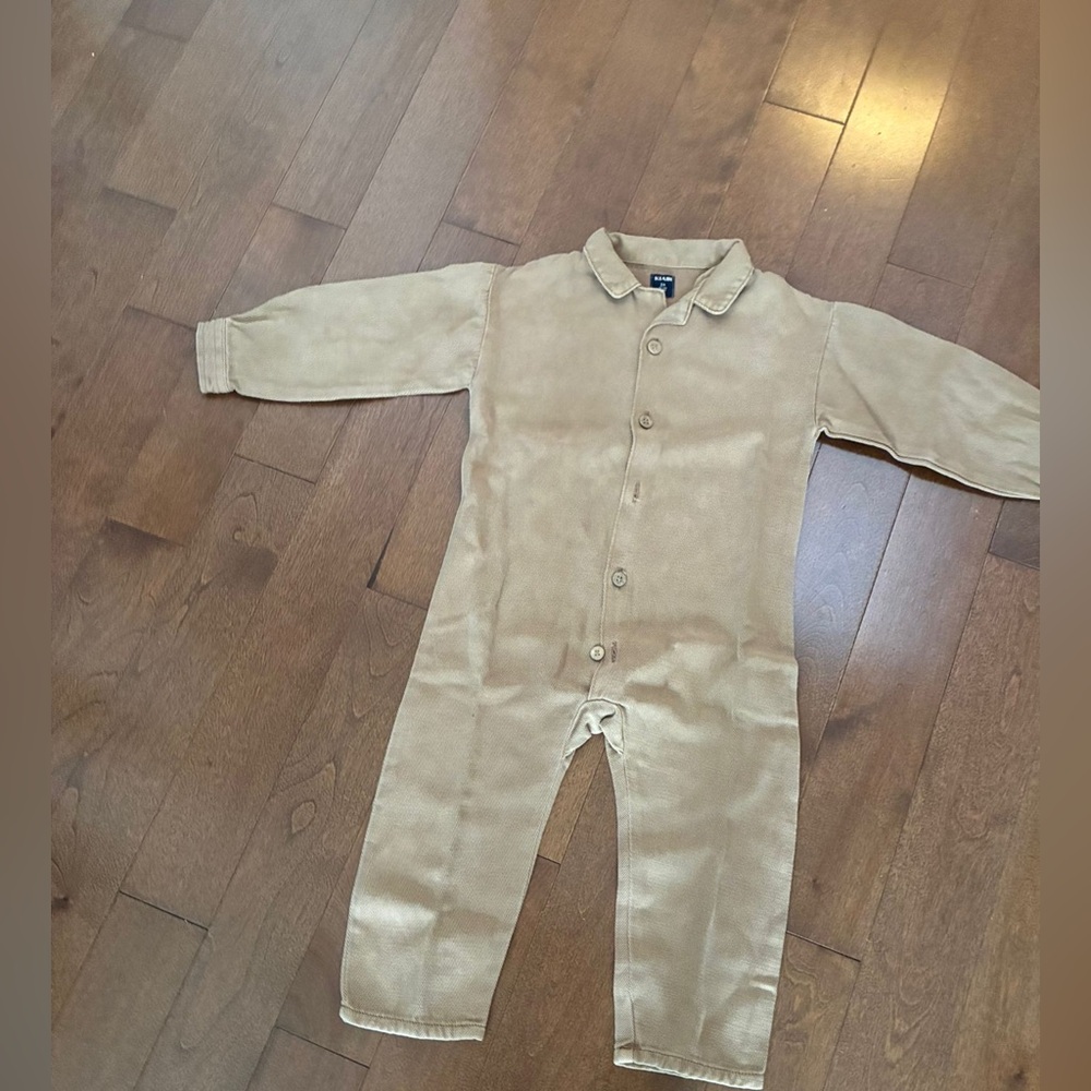 Kids Baby 9 Months Old Romper Brown Caramel France NEW NWOT